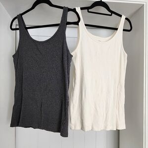 LOFT Tank Top Bundle - 1 Black And 1 White XL Tank